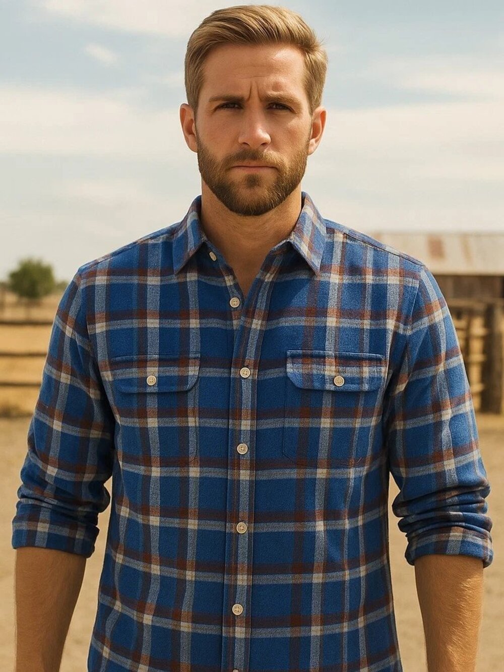 Lucky Brand Men’s Classic Flannel Plaid Shirt Button Down Size Medium NWT BNWT